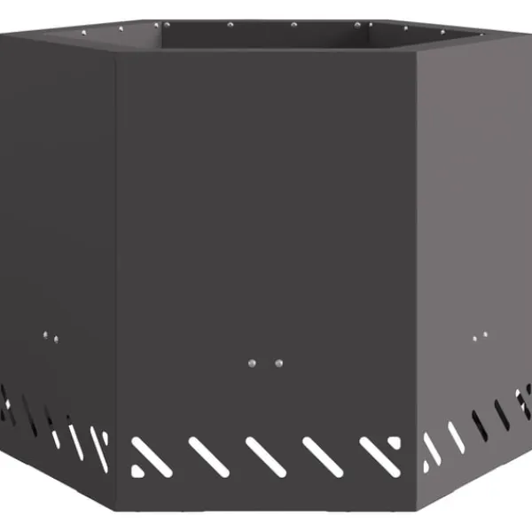 Best Fire Pit Black 58 x 58 x 51 cm Cold-rolled steel Pejse