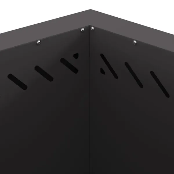 Best Fire Pit Black 58 x 58 x 51 cm Cold-rolled steel Pejse