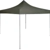 vidaXL Telte & Lysthuse^foldbart festtelt 2 x 2 m stål antracitgrå - Festtelte & havepavilloner
