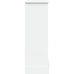 vidaXL Pejse^forsats til pejs 90x30x90 cm konstrueret træ hvid