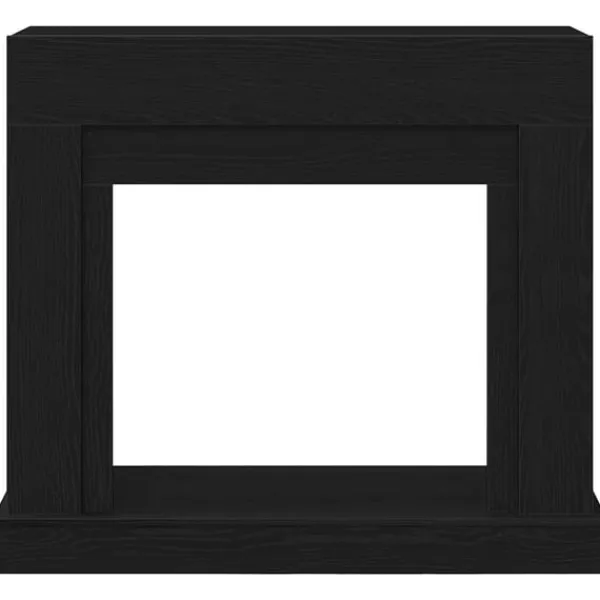 vidaXL Pejse^forsats til pejs 100x30x87,5 cm konstrueret træ sort-eg