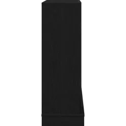 vidaXL Pejse^forsats til pejs 100x30x87,5 cm konstrueret træ sort-eg