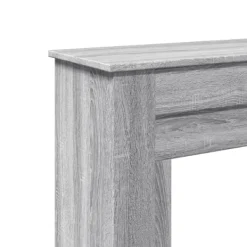 Discount forsats til pejs 90x30x90 cm konstrueret træ grå sonoma-eg Pejse