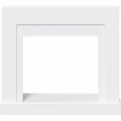 vidaXL Pejse^forsats til pejs 100x30x87,5 cm konstrueret træ hvid