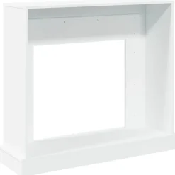 vidaXL Pejse^forsats til pejs 100x30x87,5 cm konstrueret træ hvid