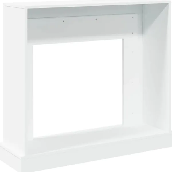 vidaXL Pejse^forsats til pejs 100x30x87,5 cm konstrueret træ hvid