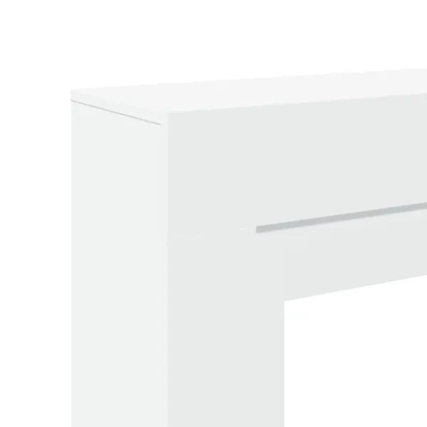 vidaXL Pejse^forsats til pejs 100x30x87,5 cm konstrueret træ hvid