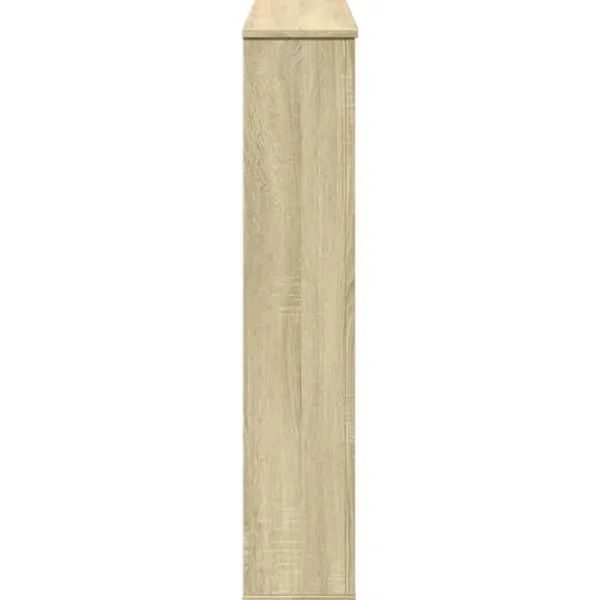 Clearance forsats til pejs 100x20x100 cm konstrueret træ sonoma-eg Pejse