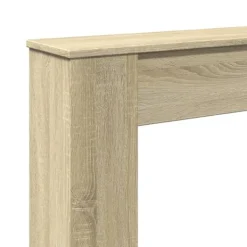 Clearance forsats til pejs 100x20x100 cm konstrueret træ sonoma-eg Pejse