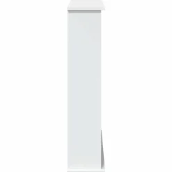vidaXL Pejse^forsats til pejs 75x20x87,5 cm konstrueret træ hvid