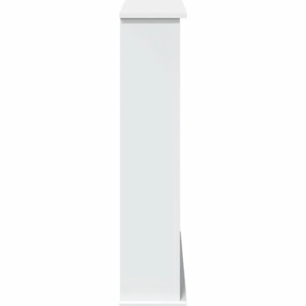 vidaXL Pejse^forsats til pejs 75x20x87,5 cm konstrueret træ hvid