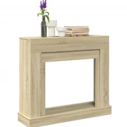 Outlet forsats til pejs 100x30x87,5 cm konstrueret træ sonoma-eg Pejse