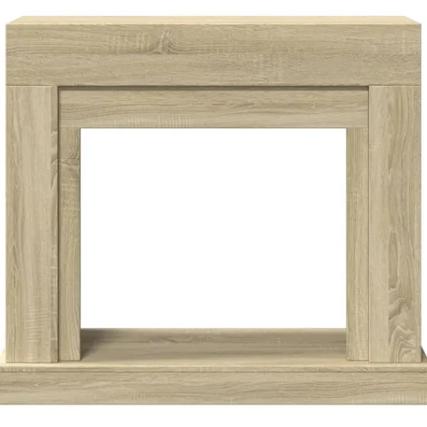 Outlet forsats til pejs 100x30x87,5 cm konstrueret træ sonoma-eg Pejse