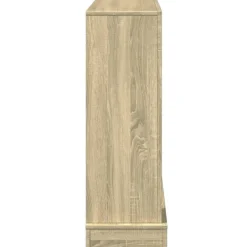 Outlet forsats til pejs 100x30x87,5 cm konstrueret træ sonoma-eg Pejse