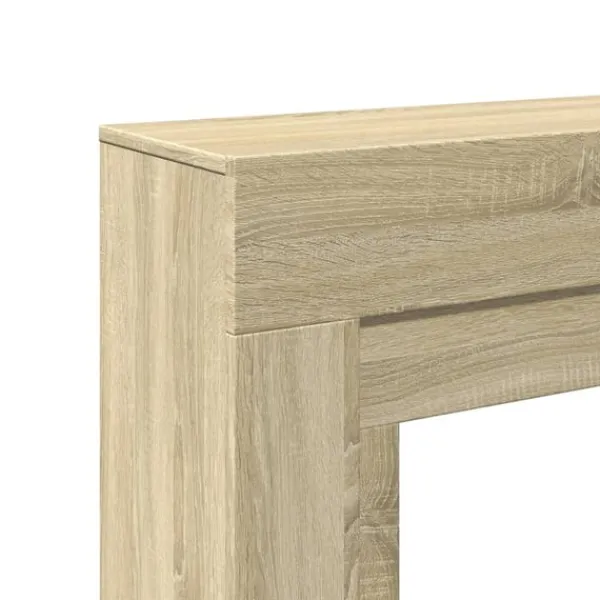 Outlet forsats til pejs 100x30x87,5 cm konstrueret træ sonoma-eg Pejse