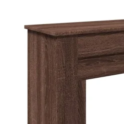 vidaXL Pejse^forsats til pejs 90x30x90 cm konstrueret træ brun egetræ