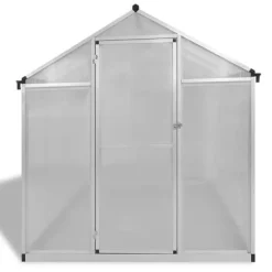 vidaXL Drivhus^forstærket drivhus med bundramme 4,6 m² aluminium - Drivhuse