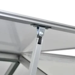 vidaXL Drivhus^forstærket drivhus med bundramme 4,6 m² aluminium - Drivhuse