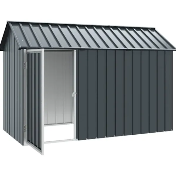 Fuglebur Antracit 215 x 112 x 141 cm Galvaniseret stål Skure, Garager & Carports