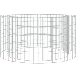 vidaXL Pejse^gabion-bålkurv Ø 100 cm galvaniseret jern - Ildsteder