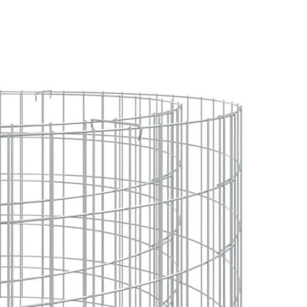 vidaXL Pejse^gabion-bålkurv Ø 100 cm galvaniseret jern - Ildsteder