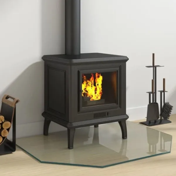 Online glasplade til pejs 80x60 cm sekskantet - Glas Tilbehør Til Brændeovne & Pejse