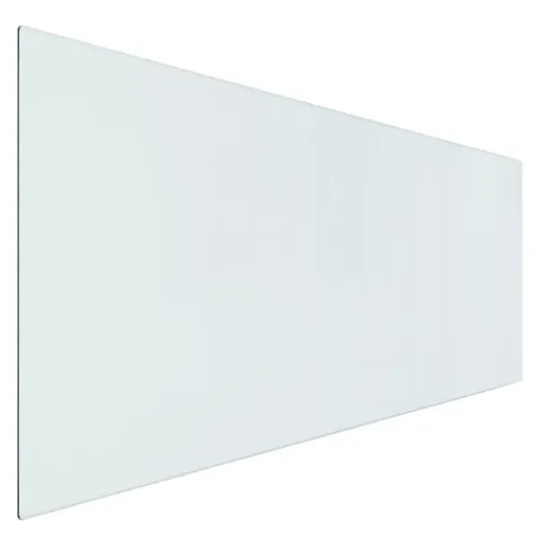 vidaXL Tilbehør Til Brændeovne & Pejse^glasplade til pejs 120x50 cm rektangulær - Glas