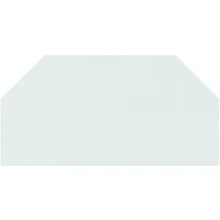 vidaXL Tilbehør Til Brændeovne & Pejse^glasplade til pejs 100x50 cm sekskantet - Glas