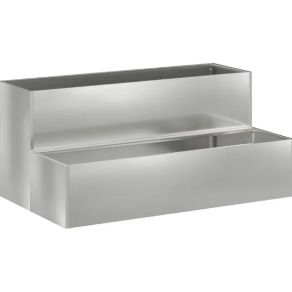 vidaXL Krukker & Plantebeholdere^Have Blomsterkrukke Sølv 100 x 60 x 45 cm Galvaniseret stål