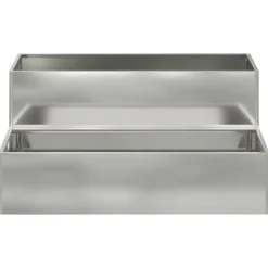 vidaXL Krukker & Plantebeholdere^Have Blomsterkrukke Sølv 100 x 60 x 45 cm Galvaniseret stål