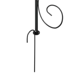 Best havebue Ø180x255 cm stål sort - Havebuer, espalierer & pergolaer Buer, Spalier, Lysthuse Uden Tag