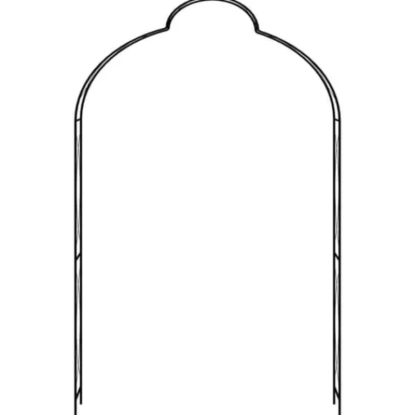 vidaXL Buer, Spalier, Lysthuse Uden Tag^havebue 150x34x240 cm jern sort - Havebuer, espalierer & pergolaer