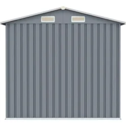 Best haveskur 205x129x183 cm galvaniseret stål grå - Skure & Redskabsskure Skure, Garager & Carports