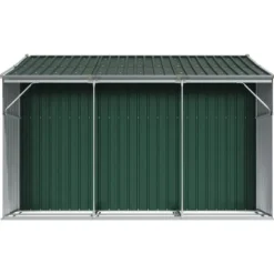 vidaXL Skure, Garager & Carports^haveskur 277x279x179 cm galvaniseret stål grøn - Skure & Redskabsskure