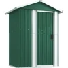 Best haveskur 126x97,5x177 cm galvaniseret stål grøn Skure, Garager & Carports