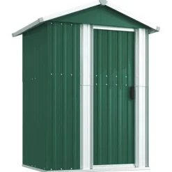 Best haveskur 126x97,5x177 cm galvaniseret stål grøn Skure, Garager & Carports