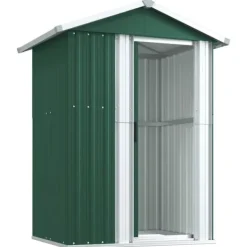 Best haveskur 126x97,5x177 cm galvaniseret stål grøn Skure, Garager & Carports