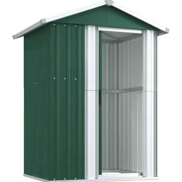 Best haveskur 126x97,5x177 cm galvaniseret stål grøn Skure, Garager & Carports