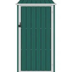 Sale haveskur 87x98x159 cm galvaniseret stål grøn - Skure & Redskabsskure Skure, Garager & Carports