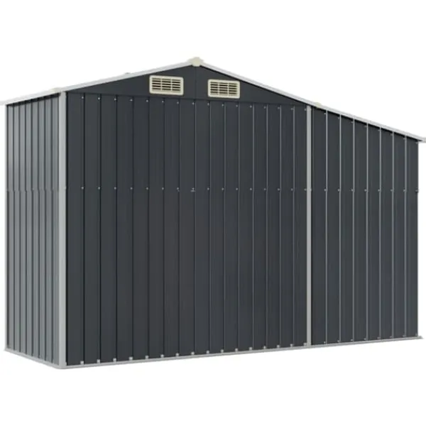 Hot haveskur 277x93x179 cm galvaniseret stål antracitgrå - Skure & Redskabsskure Skure, Garager & Carports