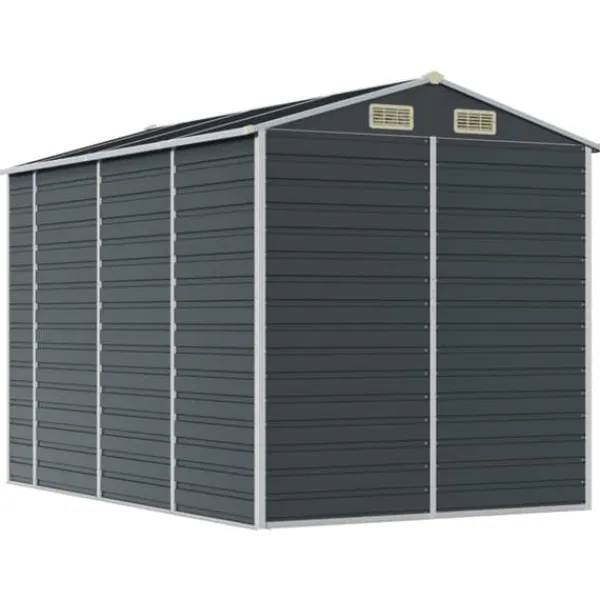 Sale haveskur 191x300x198 cm galvaniseret stål antracitgrå - Skure & Redskabsskure Skure, Garager & Carports