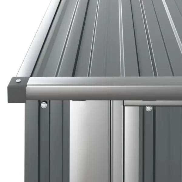 vidaXL Skure, Garager & Carports^haveskur 180,5x97x209,5 galvaniseret stål grå - Skure & Redskabsskure