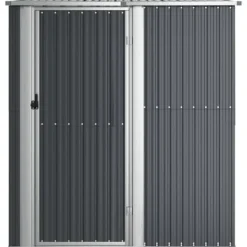 vidaXL Skure, Garager & Carports^haveskur 180,5x97x209,5 galvaniseret stål antracitgrå - Skure & Redskabsskure