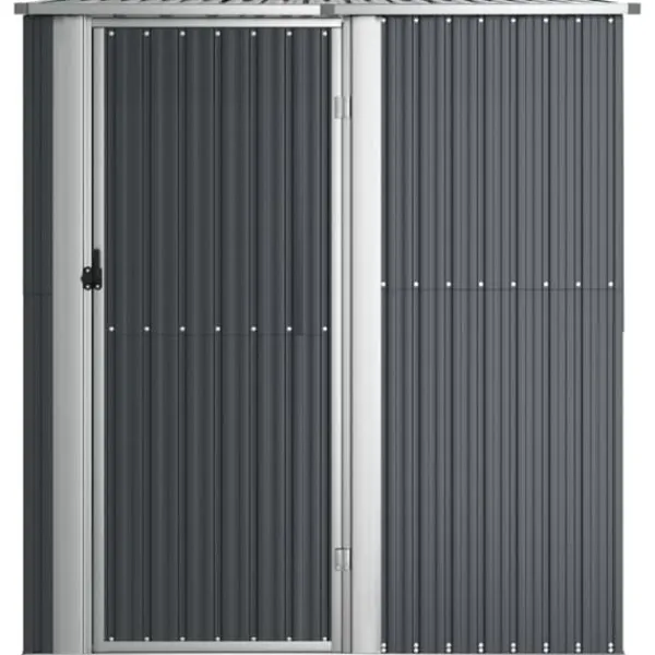 vidaXL Skure, Garager & Carports^haveskur 180,5x97x209,5 galvaniseret stål antracitgrå - Skure & Redskabsskure