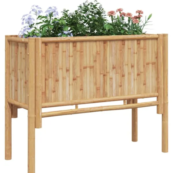 Outlet Højbed Brun 90 x 35 x 70 cm Bambus Plantningsbænke