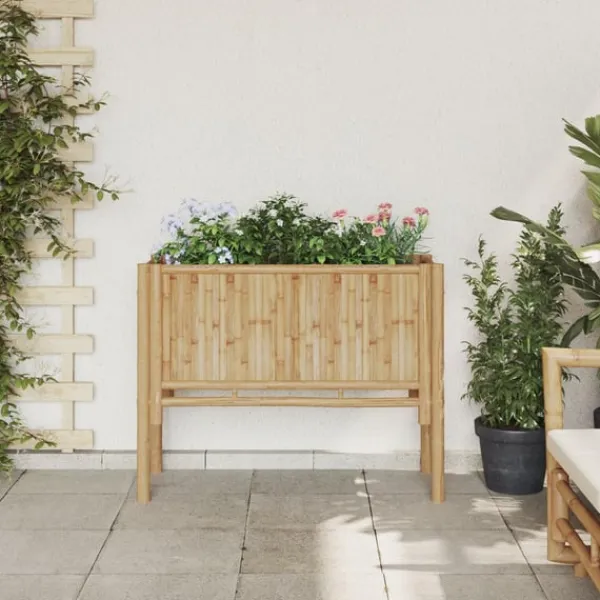 Outlet Højbed Brun 90 x 35 x 70 cm Bambus Plantningsbænke