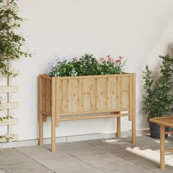 Outlet Højbed Brun 90 x 35 x 70 cm Bambus Plantningsbænke