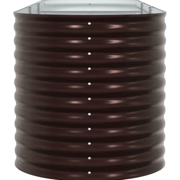vidaXL Plantningsbænke^Højbed Brun 320 x 80 x 81 cm Stål