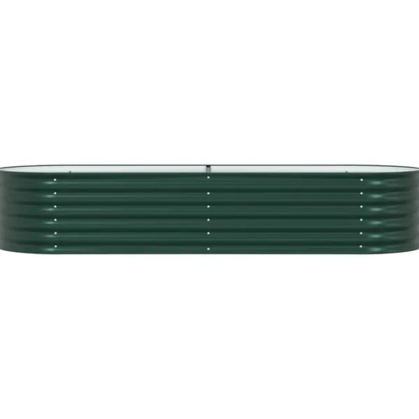 Online Højbed Grøn 240 x 80 x 44 cm Stål Plantningsbænke