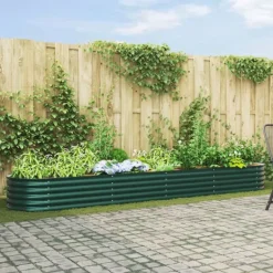 Discount Højbed Grøn 400 x 80 x 44 cm Stål Plantningsbænke